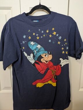 Vintage Rare Fantasia Mickey Disney T-shirt 80s